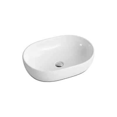 Накладной умывальник чаша Ceramicanova Element овальная, 480х350х140 мм CN6019