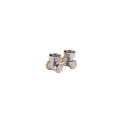 Узел нижнего подключения Giacomini R388 угловой, H-образный, 3/4", 3/4", Н ЕК-НГ R388X002