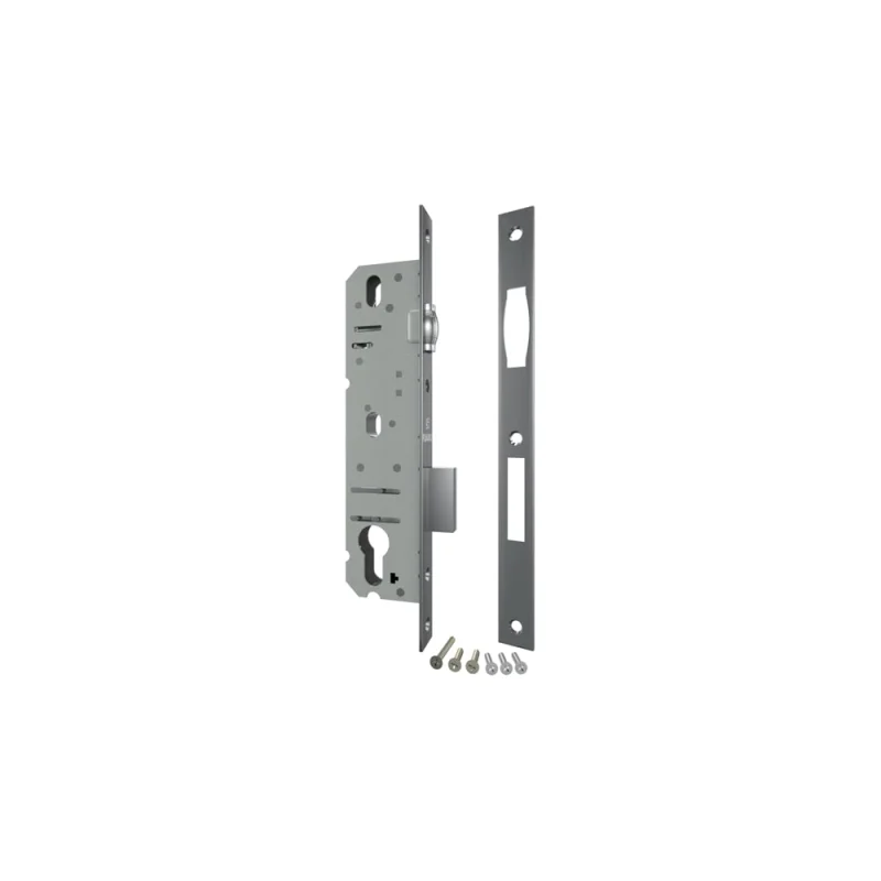 Корпус узкопрофильного замка с роликовой защёлкой FUARO PROF5124-30 CP хром 26443
