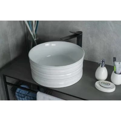 Раковина Gid W969 накладная белая 41x41x18 51174