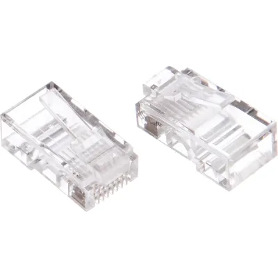 Универсальная вилка Cablexpert RJ-45 8P8C кат.5e, контакты 6 микрон 100 шт. PLUG3UP6/5