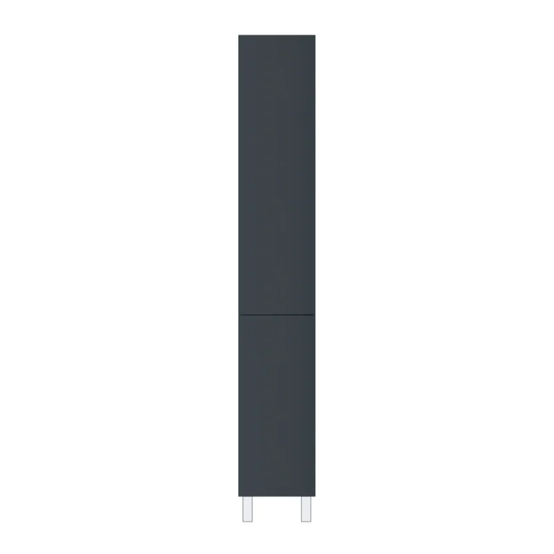 Шкаф-колонна AM.PM GEM напольный, правый, 30 см, двери, push-to-open, графит матовый M90CSR0306GM