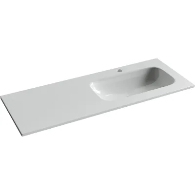 Раковина накладная мебельная Ceramicanova Grace прямоугольная 1210x457x137 с чашей справа и отверстием под смеситель цвет белый CN7021