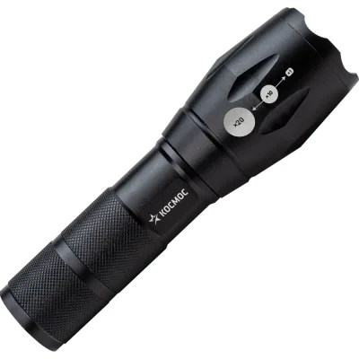 Фонарь КОСМОС Premium, авиационный алюминий, 5Вт Q5 LED, питание 1х3.7V 18650 Li-on. KosAL_5W