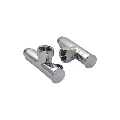 Угловой кран-вентиль SG, ручка колпак, хром, 3/4х1/2 г/ш, 2 шт 8841SCH0405/2