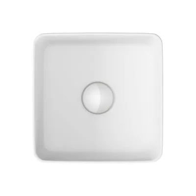 Раковина накладная квадратная Bauedge BAU Hotel mini 30x30, белая BH1003