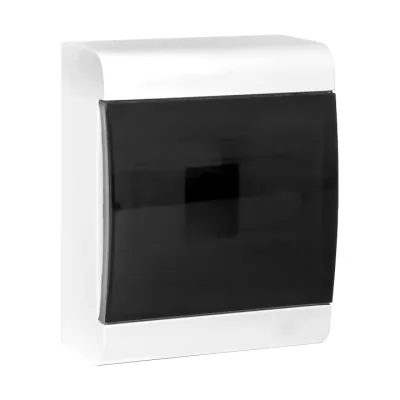 Щит распределительный навесной EKF SlimBox PROxima ЩРН-П-6 пластиковый IP41 202,5х160,5х98 мм 6 модулей прозрачная дверь серый (sb-n-6)