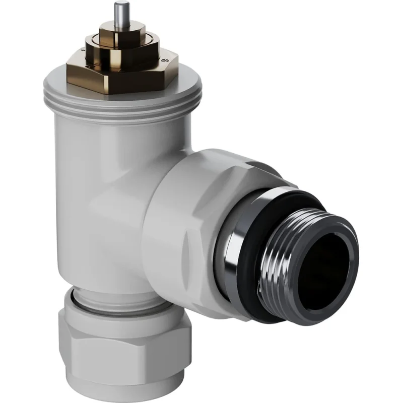 Набор термостатический угловой Royal Thermo Design Pro 15мм М30x1.5, белый НС-1646648