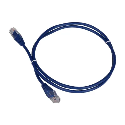Патч-корд TWT RJ45-RJ45, 4 пары, UTP, категория 5е, 1 м, синий, 45-45-1.0-BL