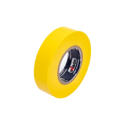 Изолента ПВХ UNIBOB 19 мм х 20 м, желтая, 150 мкм 211752