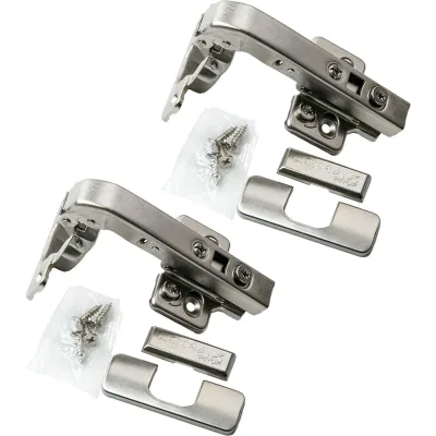 Петля мебельная Clip-on 3D с доводчиком 90° никель 2 шт. Lemax PROF 2pcs-M340-90