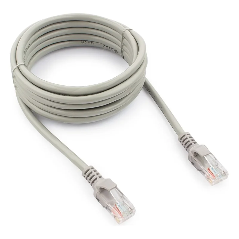 Патч-корд Cablexpert UTP кат.6, 3м, литой, многожильный серый PP6U-3M
