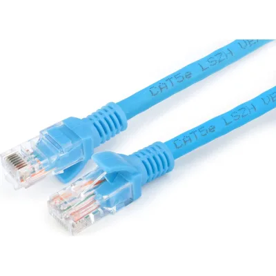 Патч-корд Cablexpert LSZH медный UTP кат.5e, 5м, литой, многожильный (синий), PP30-5M/B