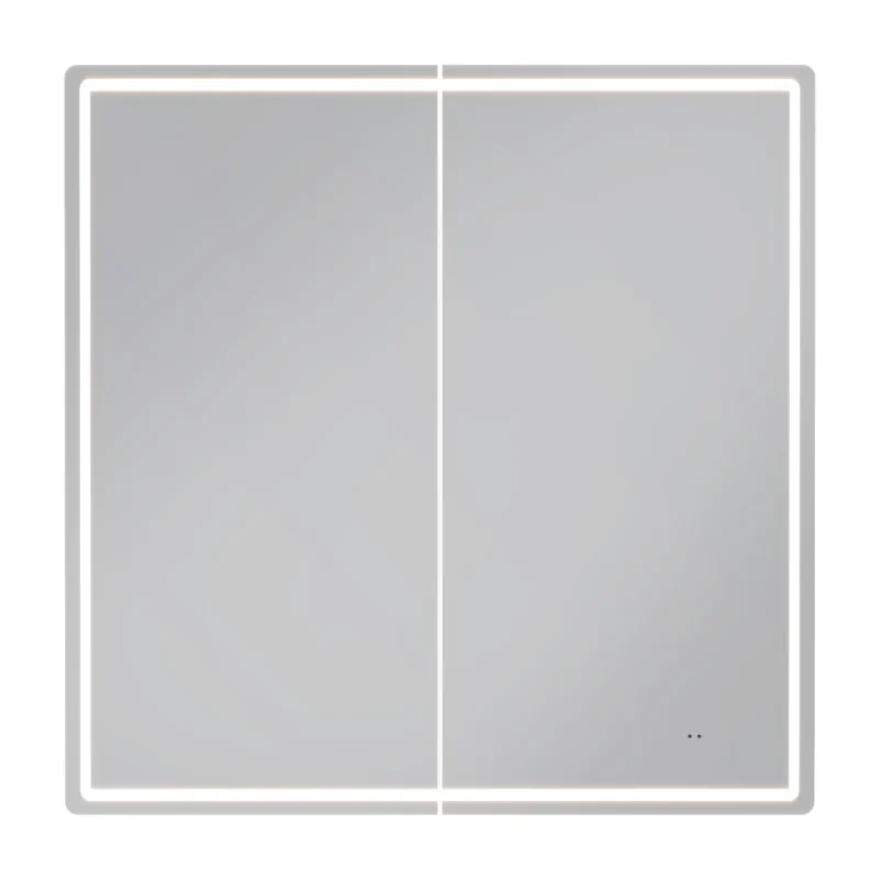Зеркальный шкаф Vigo Geometry Classic 80х79х17 см с подсветкой белый