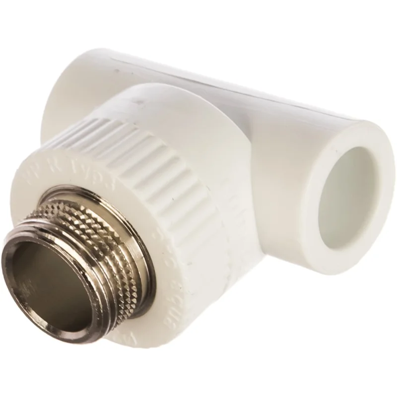 Комбинированный тройник PRO AQUA PP-R НР белый 20 мм 3/4" PA25010Pb