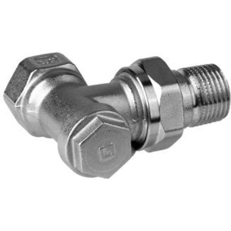 Клапан для радиатора Honeywell 3/4 угловой никелированный Kvs 1.70 V2420E0020