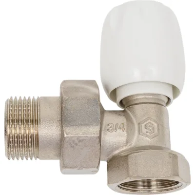 Ручной терморегулирующий угловой клапан STOUT 3/4 SVRs 1152 000020 RG008S6N7D3L4F