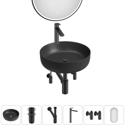 Набор Wellsee 6 в 1 Belle Spa 3.0 накладная раковина 45x45 см 20218484R