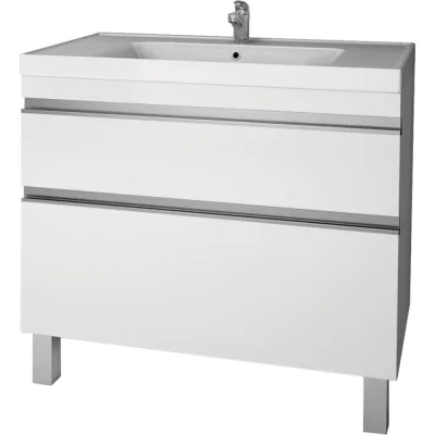 Тумба Dreja eco Grace Pus 90, белый лак, 2 ящика 99.0906