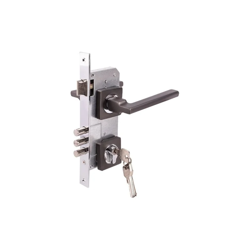 Замок врезной MARLOK 85/5220-ЦМ60 межосевое 85 мм (Тип 2) GF (графит) 029131