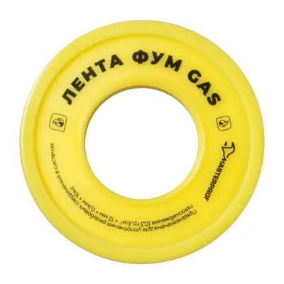 ФУМ лента для газа MasterProf 12 мм х 0,1 мм х 10 м ИС.130218