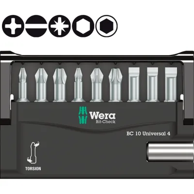 Набор бит Wera 10 предметов 8100-9-899/TZ BIT CHECK WE-056159