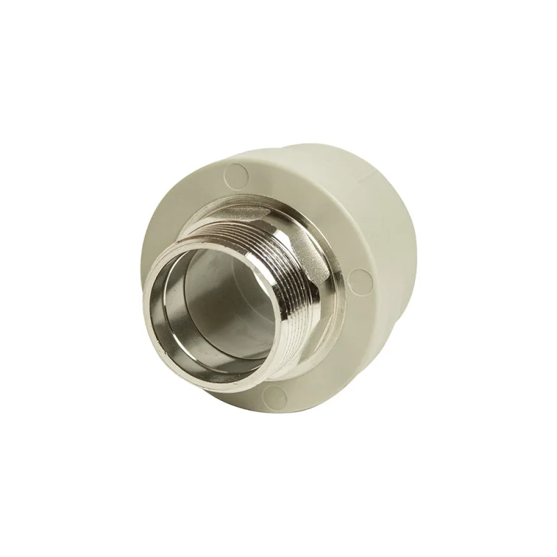 Комбинированная муфта VRT наружная, 50х1 1/2", под ключ, EVER plast, серый 538321