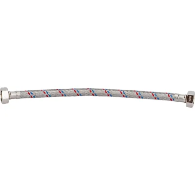 Гибкая подводка для воды, (оплетка нерж.сталь)1/2", вр/вр, 30см ELKA EL.LK.101.33.0030