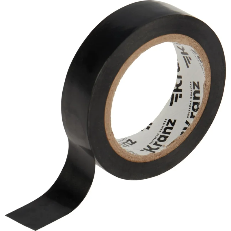 Изолента ПВХ KRANZ 0,13х15 мм, 10 м, черная KR-09-2006