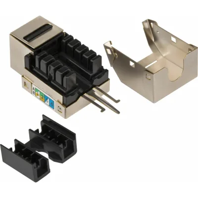 Модуль Keystone RJ45, кат.5e, STP, 90 градусов, белый, TWT-OK45STP/5E-WH