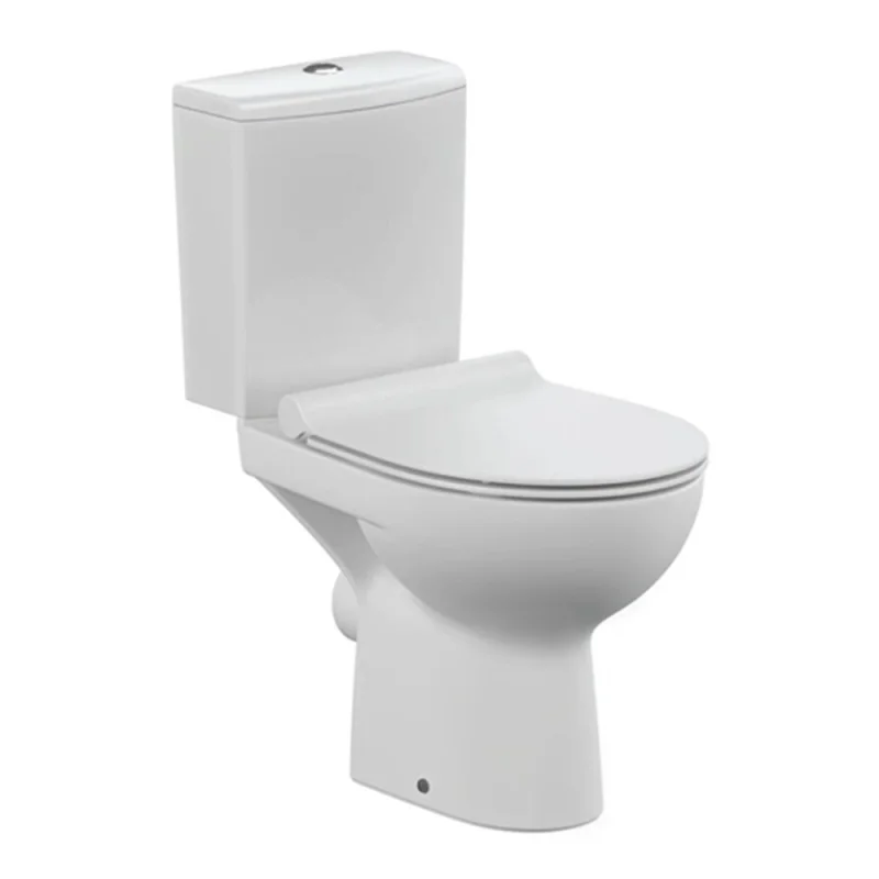 Унитаз-компакт Cersanit Nature Clean On безободковый с горизонтальным выпуском с сиденьем дюропласт микролифт белый (65410)