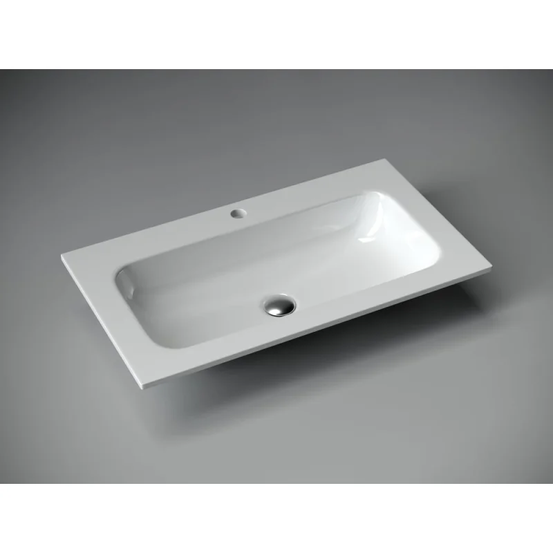 Накладной прямоугольный умывальник Ceramicanova Element 810х457х137 мм CN7012