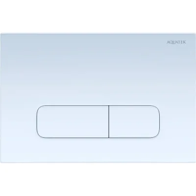 Панель смыва AQUATEK PNS-0000006 (002AQ) белая для INSP-0000001 Pneumo S (клавиши прямоугольная) 00000144590