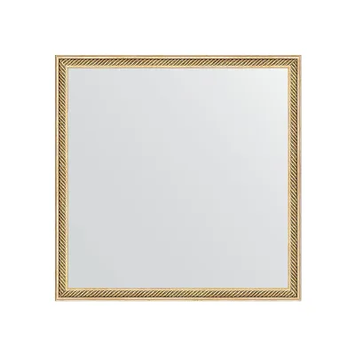 Зеркало EVOFORM в багетной раме - витое золото 28 mm (58x58 cm) 0606