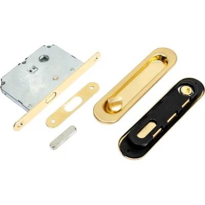 Ручки-купе с замком, матовое золото Vantage SDL-05SB