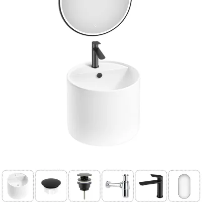 Набор Wellsee 6 в 1 M1 Limited Edition подвесная раковина 45x45 см 20219059R