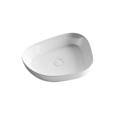 Накладной умывальник чаша Ceramicanova Element неправильной формы, 550х400х140 мм CN5003