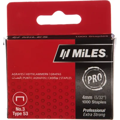 Скобы ZEKKERT Miles тип 53 N3-4mm