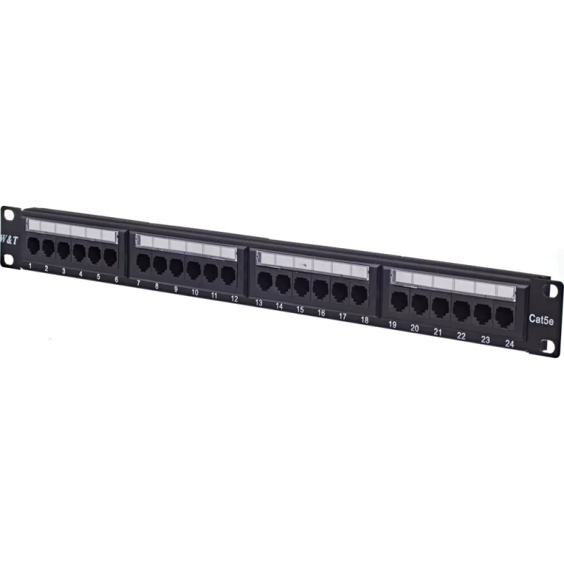 Патч-панель W&T 19", 24 порта RJ-45 WT-2029A-KR-24 ports