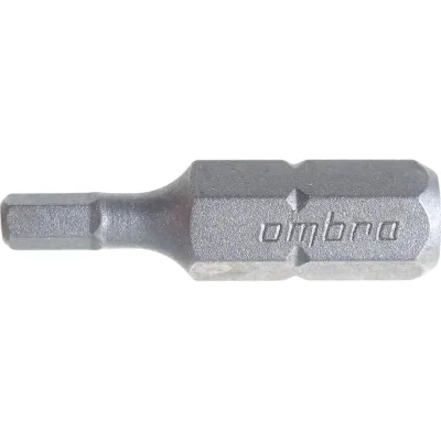 Вставка-бита 1/4"DR шестигранная, H3, 25 мм Ombra 514230