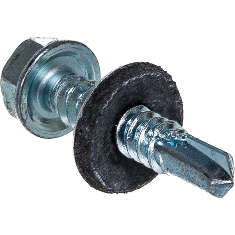 Кровельный саморез с шайбой EPDM КРЕП-КОМП цинк 6,3х32 150шт ск6332ф