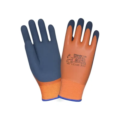 Утепленные перчатки 2Hands р-р 10, acrylic 7G/duble latex/Ultrafoam/Microfoam 0470 ICE-10