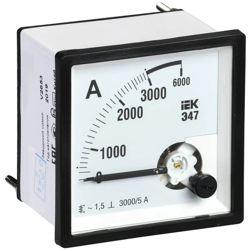 Амперметр IEK Э47 IPA10-6-3000-E
