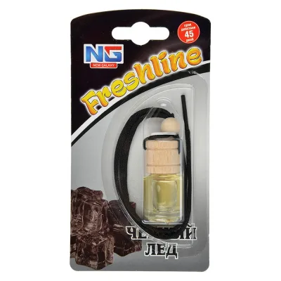 Подвесной ароматизатор NEW GALAXY Freshline черный лед 794-345