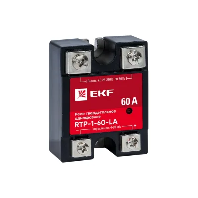 Твердотельное реле EKF однофазное с регулированием 4-20мА RTP-60-LA PROxima rtp-1-60-la