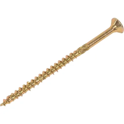 Шуруп для дерева Fischer fpf-sz 5,0x80 yzp, жёлт. цинк, 10 шт. 653972