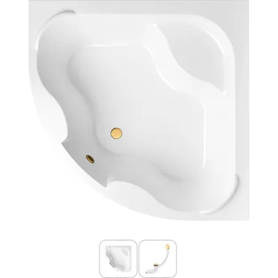 Акриловая ванна Lavinia Boho Aveo в наборе 2 в 1: акриловая ванна, слив-перелив 202010905