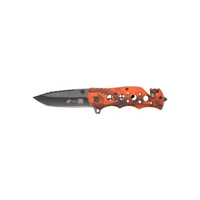 Нож Stinger 86 мм, оранжевый камуфляж, картонная коробка FK-020OR