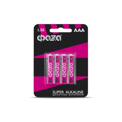 Элемент питания LR03 (AAA) Super Alkaline блистер, 4 шт.