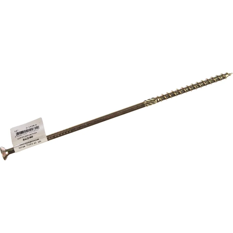 Конструкционный шуруп для дерева ЕВРОПАРТНЕР потай TORX 40, ж/п 8x240 1 шт. 0 1428 0